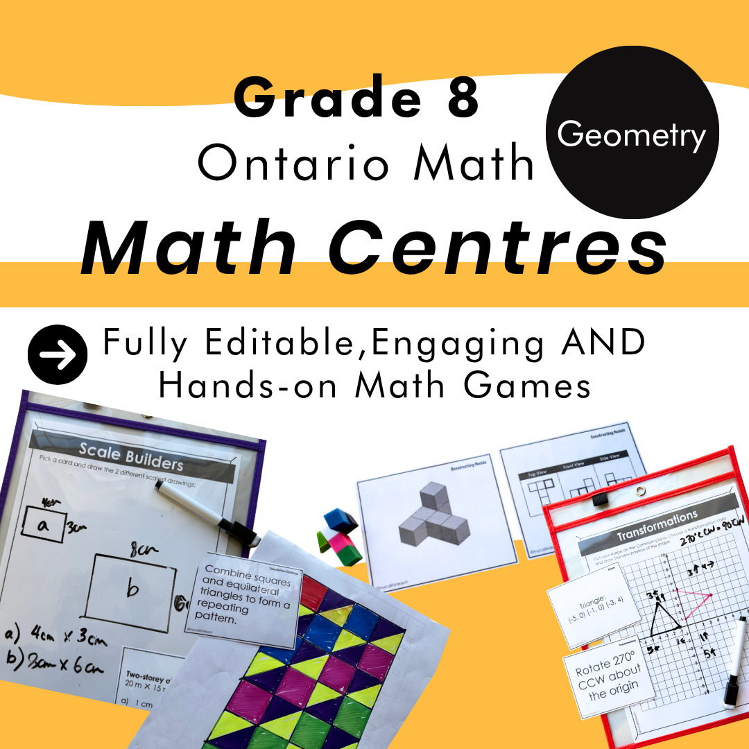 Grade 8 Ontario Math Centres | Geometry | Google Slides – My Call to Teach