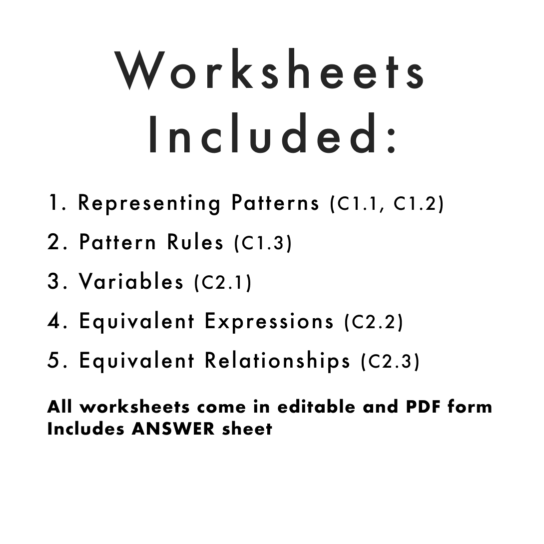 Grade 3 Ontario Math Worksheets | Patterns & Equations | PDF and Googl ...