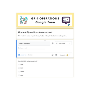 Grade 4 Ontario Math - Operations Digital Slides