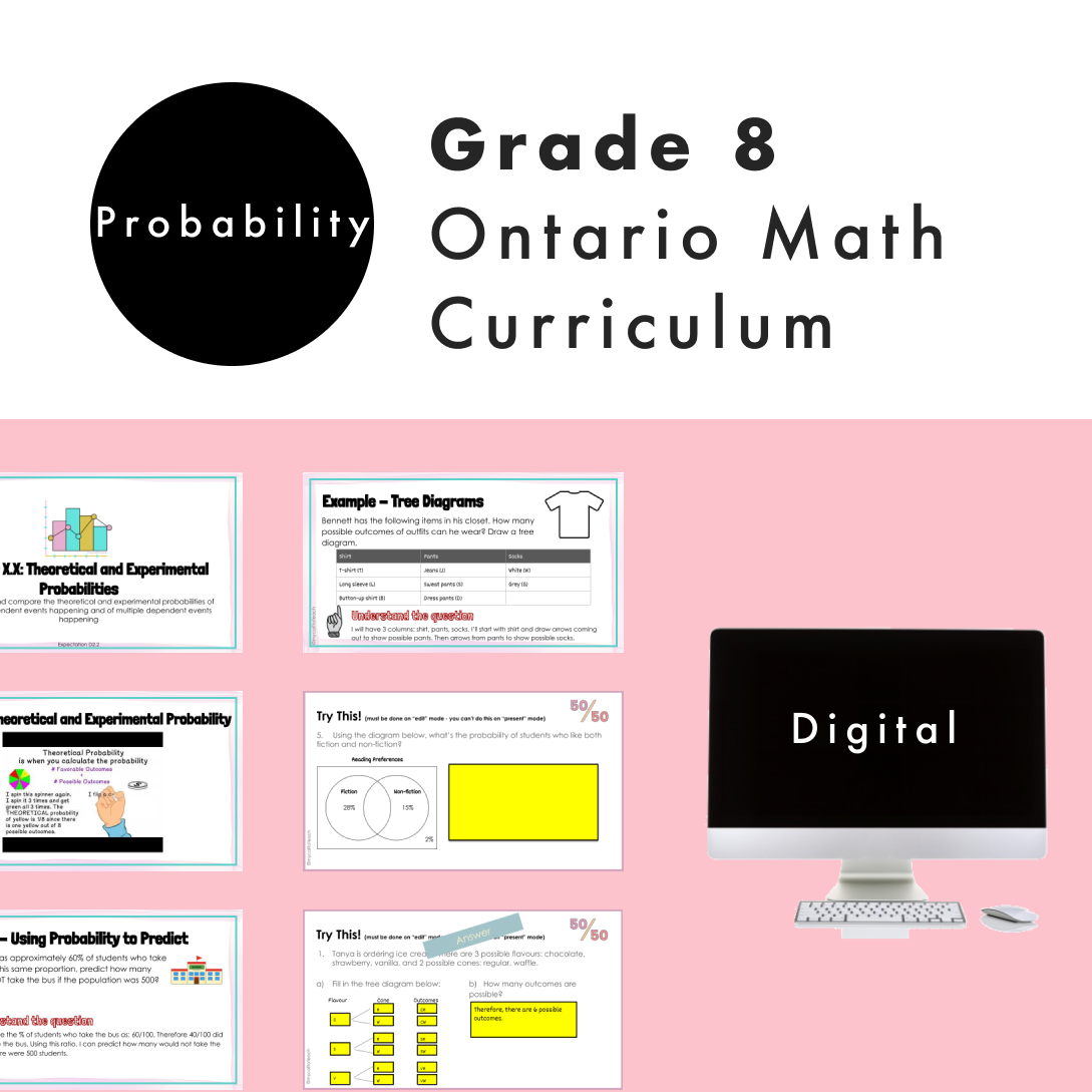 Grade 8 Ontario Math Curriculum | Probability | Digital Google Slides ...