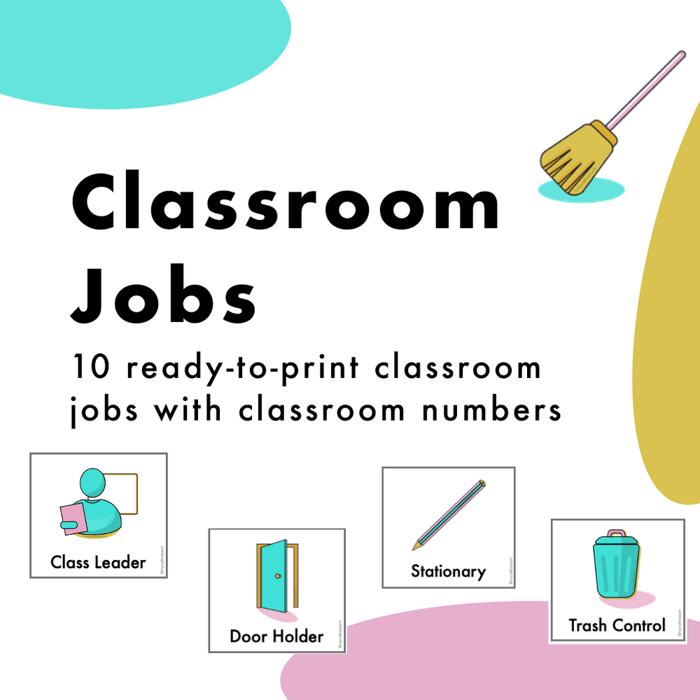 Classroom Jobs for Class Roles - Effective Classroom Management and Organization