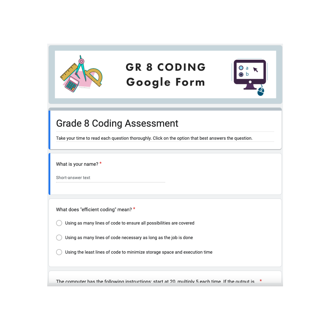 FREE Grade 8 Ontario Math Curriculum | Coding | Digital Google Slides ...