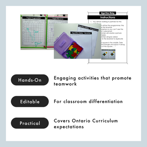 Grade 4 5 6 Math Centres - Coding Curriculum