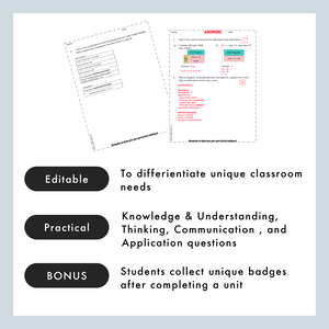 Grade 8 Ontario Math - Coding Assessments - PDF + Google Slides