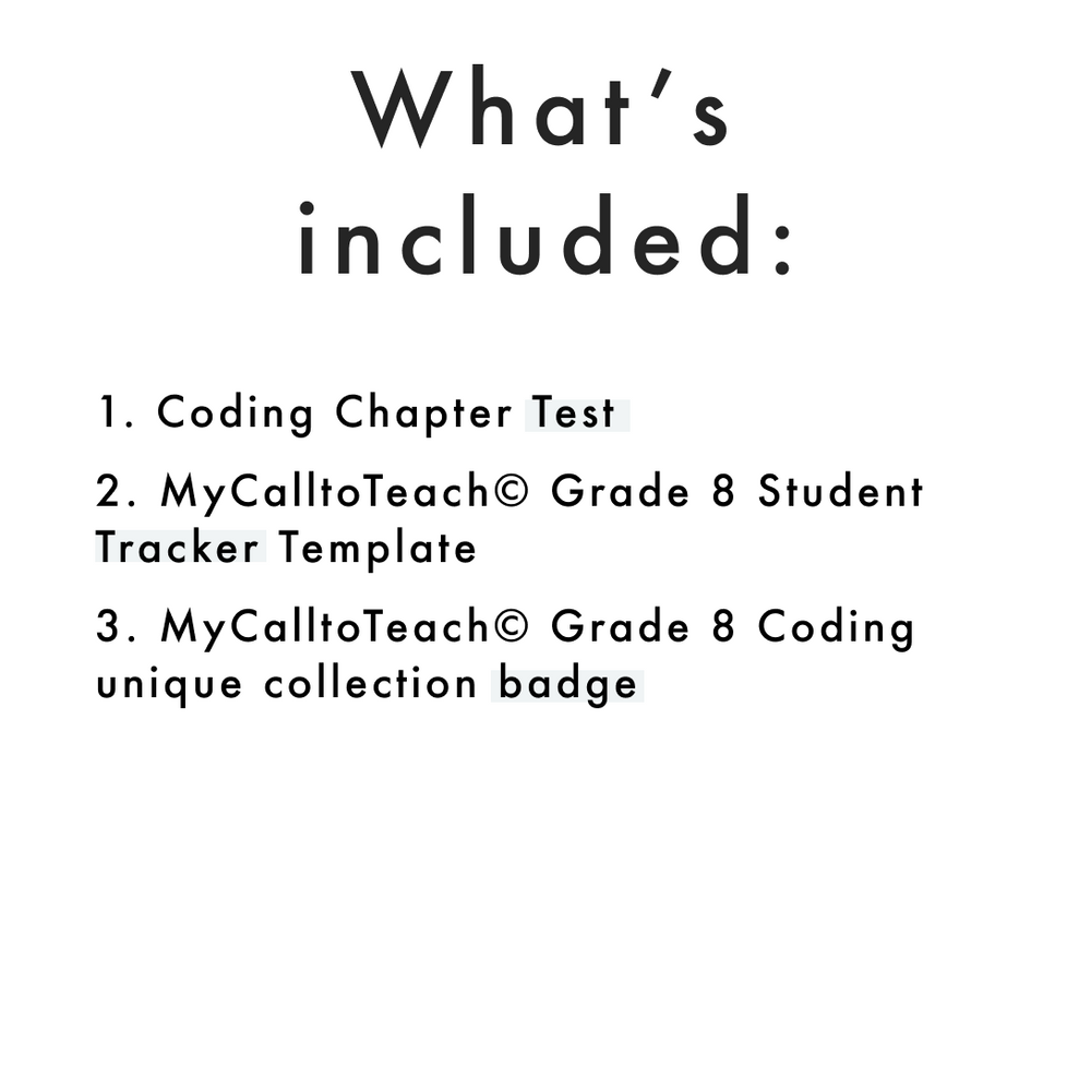 Grade 8 Ontario Math - Coding Assessments - PDF + Google Slides
