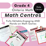 Grade 4 Math Centres - Data Literacy Curriculum