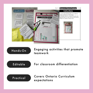 Grade 4 Math Centres - Data Literacy Curriculum