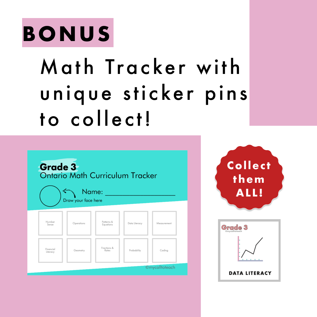 Grade 3 Ontario Math Assessments | Data Literacy | PDF and Google Slid ...