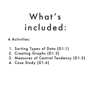 Grade 4 Math Centres - Data Literacy Curriculum