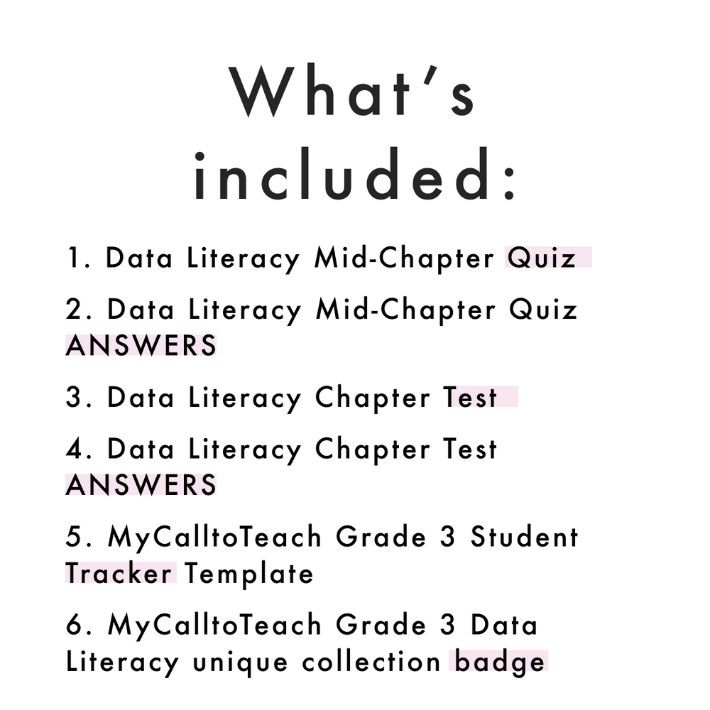 Grade 3 Ontario Math - Data Literacy Assessments - PDF + Google Slides