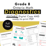 Grade 8 Ontario Math Diagnostics | Back to School | Google Slides