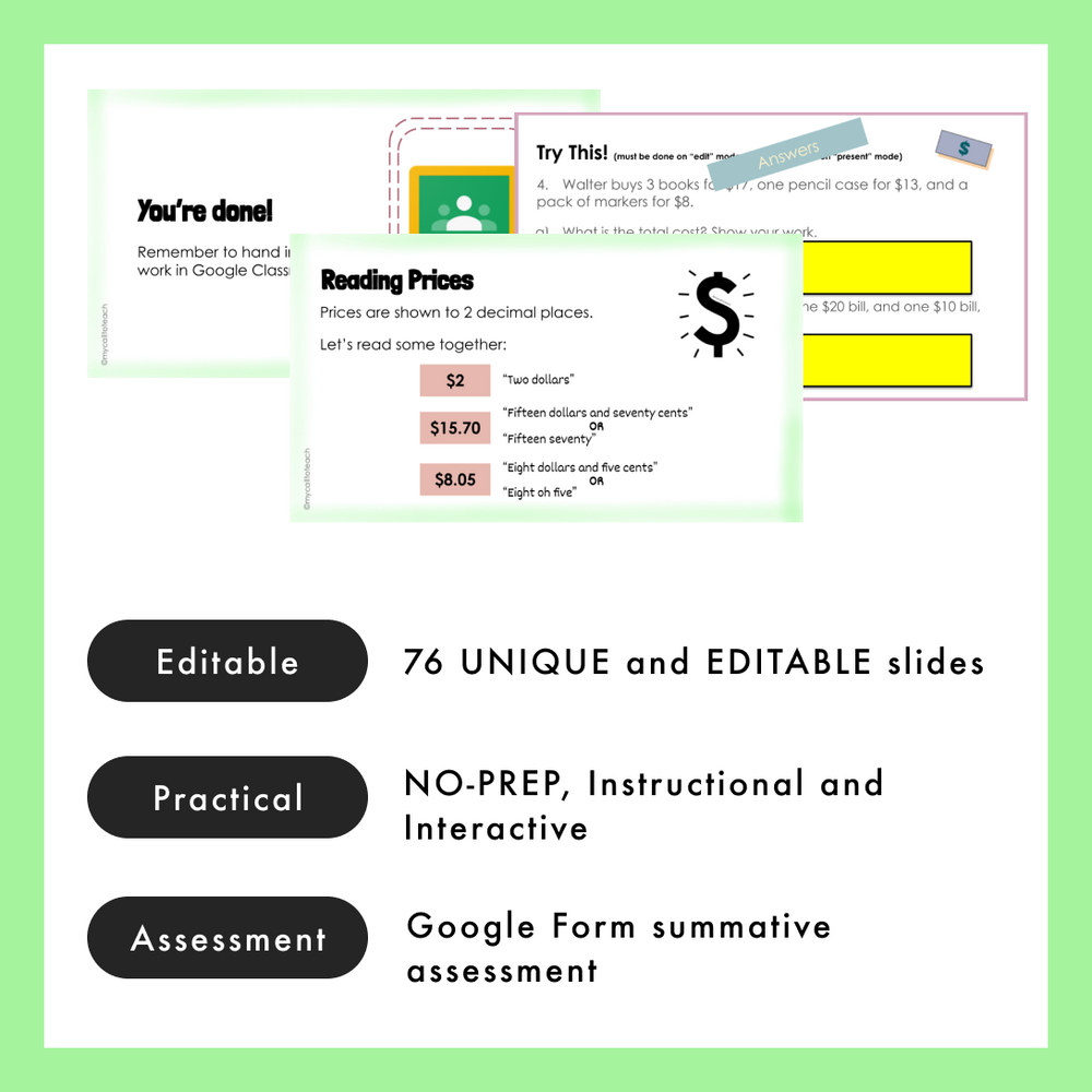 
            
                Load image into Gallery viewer, Grade 3 Ontario Math - Financial Literacy - Digital Google Slides + Form
            
        