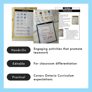 Grade 4 Math Centres - Fractions and Rates Curriculum