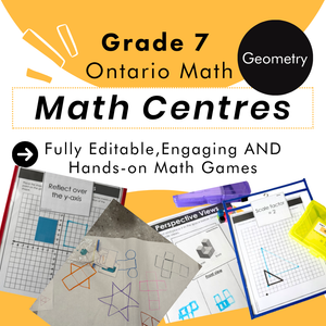 Grade 7 Math Centres - Geometry Curriculum