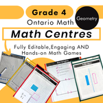 Grade 4 Math Centres - Geometry Curriculum