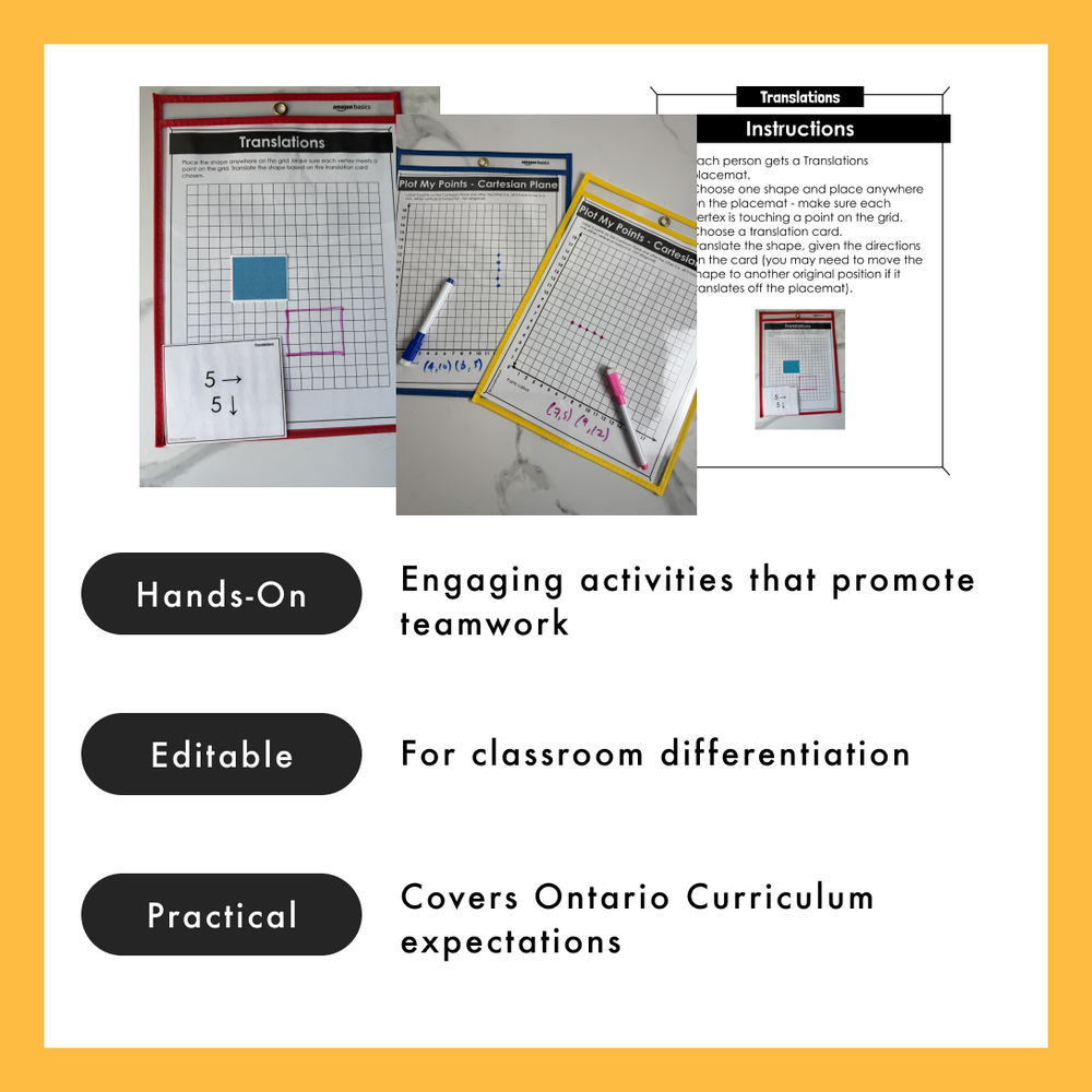 Grade 4 Math Centres - Geometry Curriculum