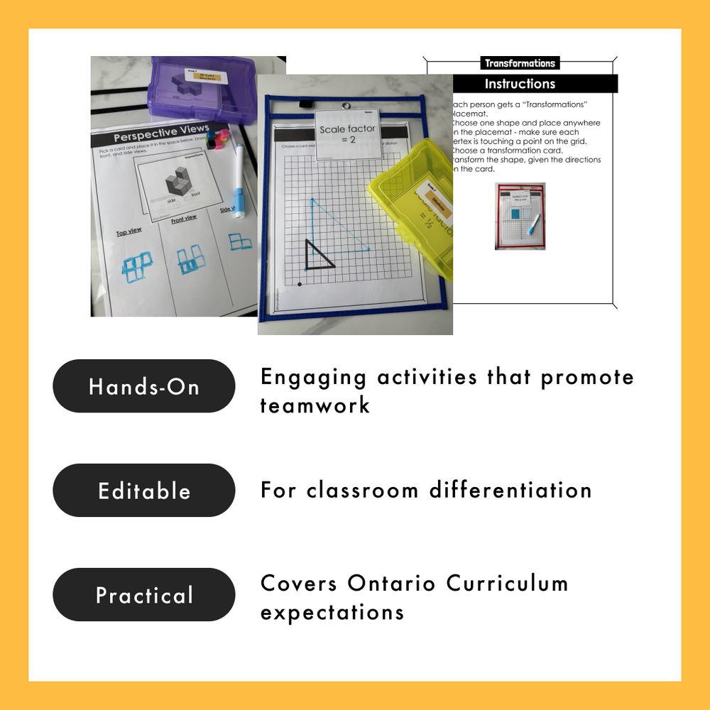 Grade 7 Math Centres - Geometry Curriculum