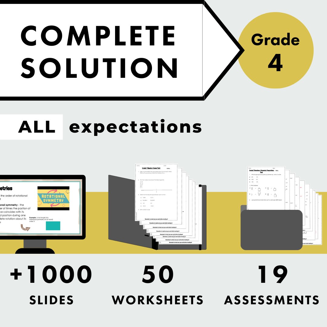 Grade 4 Ontario Math Curriculum COMPLETE SOLUTION All Expectations Grade 4 ontario math curriculum complete solution all expectations