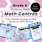 Grade 6 Math Centres - Data Literacy Curriculum