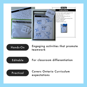 Grade 6 Math Centres - Fractions and Percents Curriculum