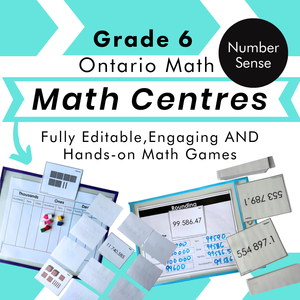 Grade 6 Math Centres - Number Sense Curriculum