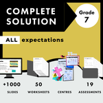 Grade 7 Ontario Math COMPLETE SOLUTION - All expectations