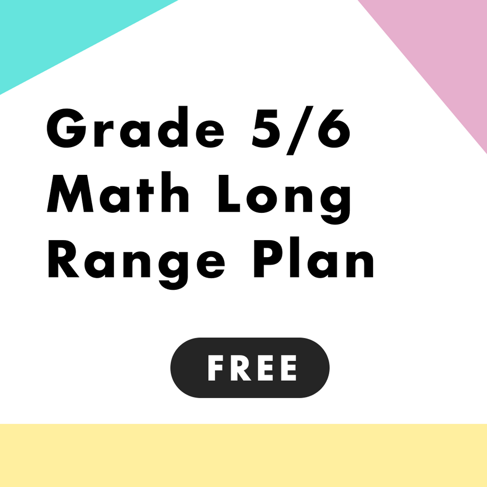 
            
                Load image into Gallery viewer, Grade 5 and 6 NEW Ontario Math Long Range Plan (LRP) FREEBIE
            
        