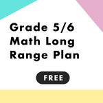 Grade 5 and 6 NEW Ontario Math Long Range Plan (LRP) FREEBIE
