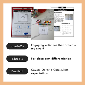 Grade 4 Math Centres - Measurement Curriculum