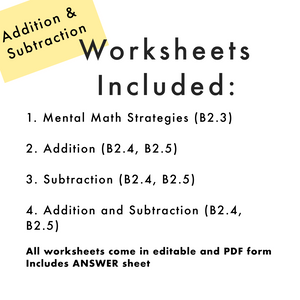 Grade 3 Ontario Math - Operations Worksheets PDF + FULLY Editable Google Slides