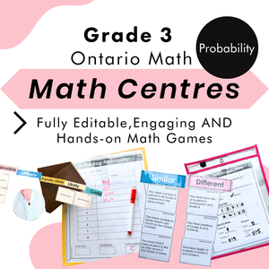 Grade 3 Ontario Math Centres | Probability | Google Slides – My Call to ...