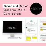 Grade 4 Ontario Math - Probability Curriculum - Digital Google Slides + Form