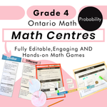 Grade 4 Math Centres - Probability Curriculum