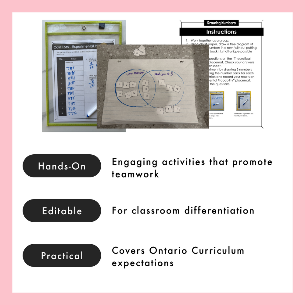 Grade 8 Ontario Math Centres | Probability | Google Slides