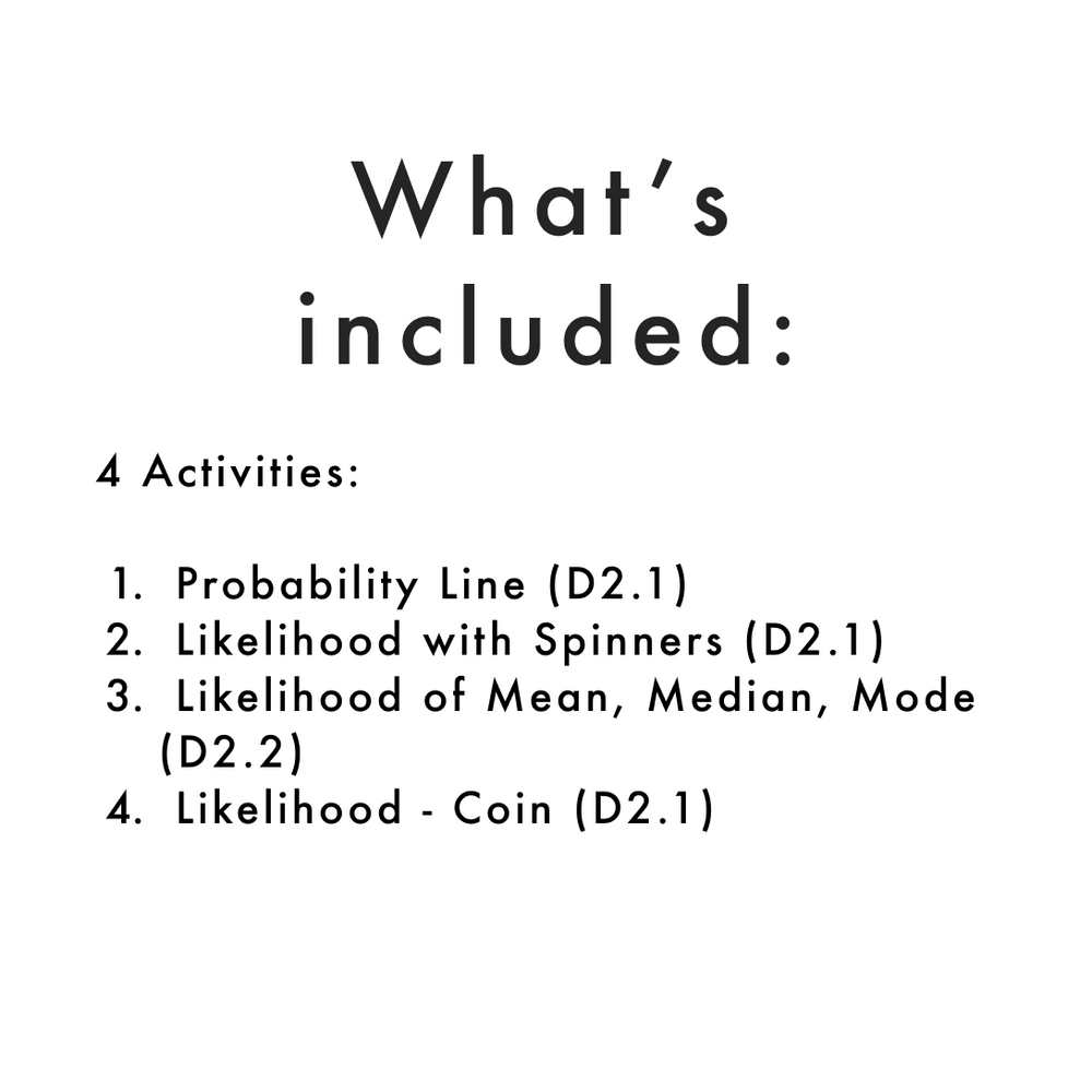 Grade 4 Math Centres - Probability Curriculum