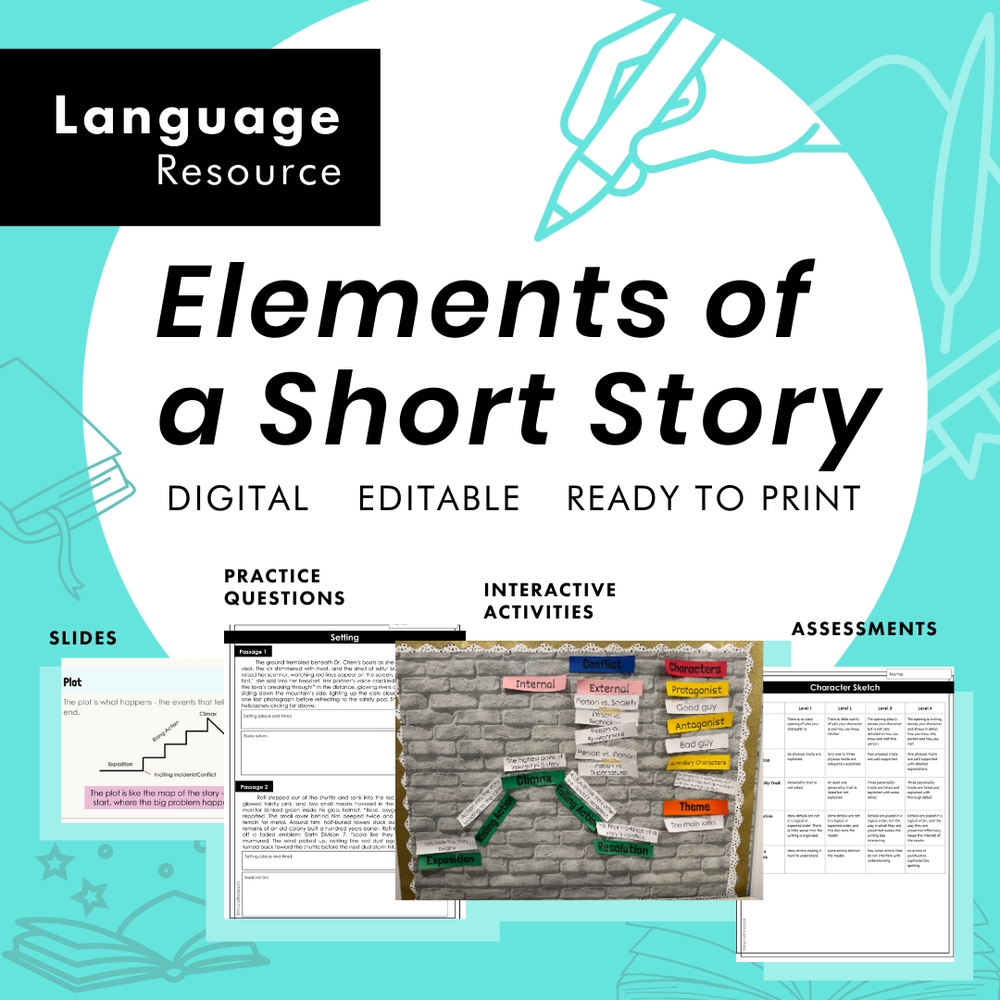 Grade 4 5 6 Elements of a Short Story Narrative Writing Unit