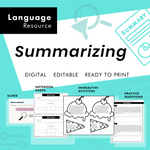Grade 4 5 6 NEW Ontario Language Curriculum | Summarizing Text and Articles