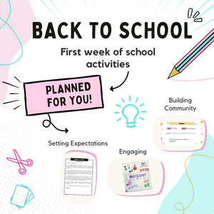 Back to School Activities - First week of School Solution