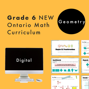 
            
                Load image into Gallery viewer, Grade 6 NEW Ontario Math Curriculum - Geometry
            
        