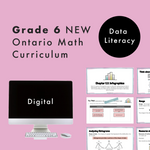 Grade 6 NEW Ontario Math - Data Literacy Digital Slides