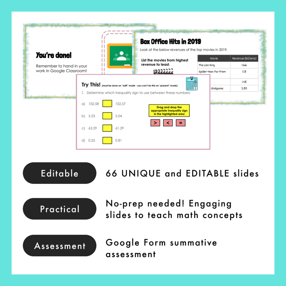 Grade 5 NEW Ontario Math Curriculum - Number Sense & Place Value Digital Slides