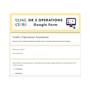 
            
                Load image into Gallery viewer, Grade 5 NEW Ontario Math - Operations Digital Slides
            
        
