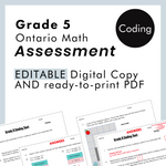 Grade 5 Ontario Math Coding Assessment