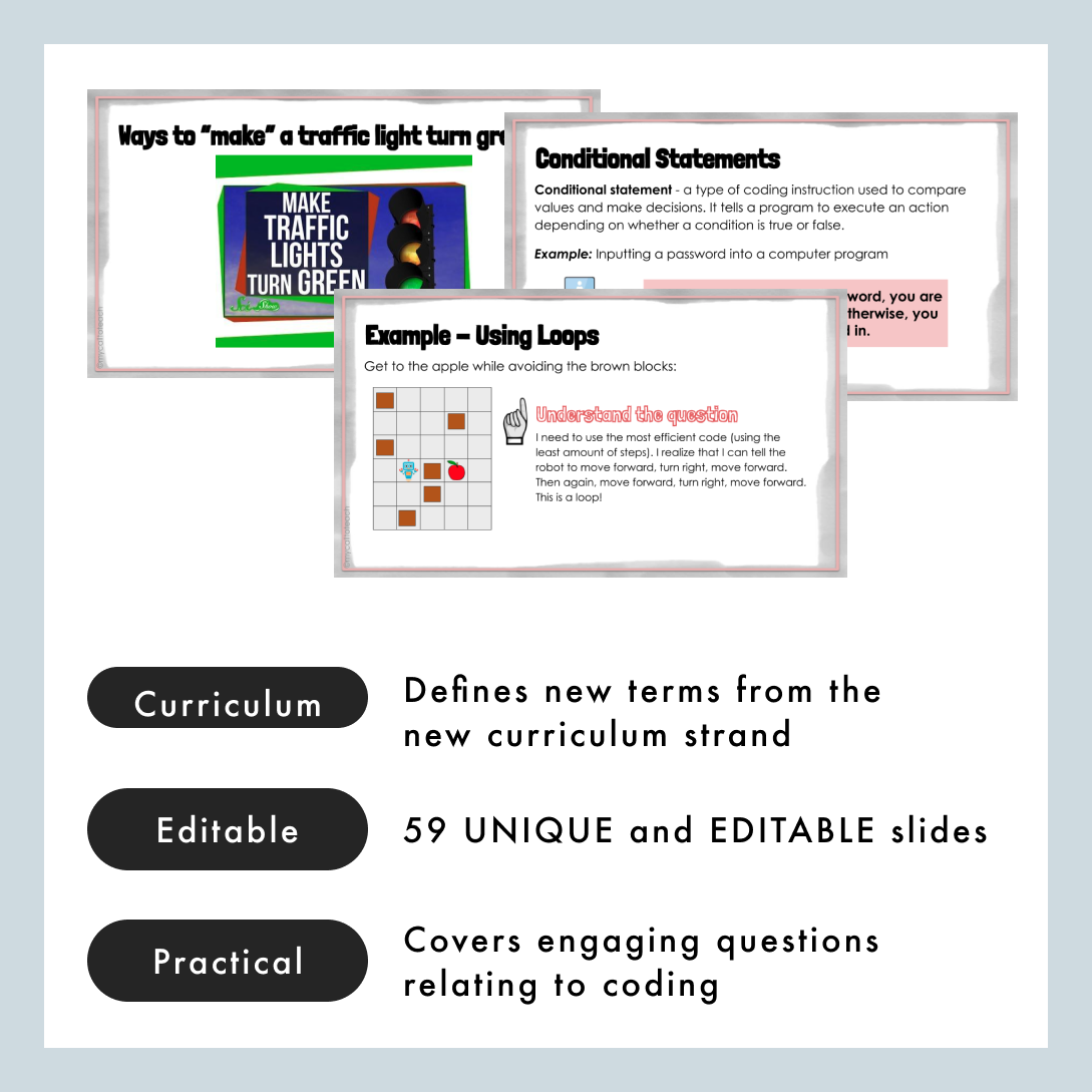 Grade 6 NEW Ontario Math Curriculum FREE Coding Digital Slides My