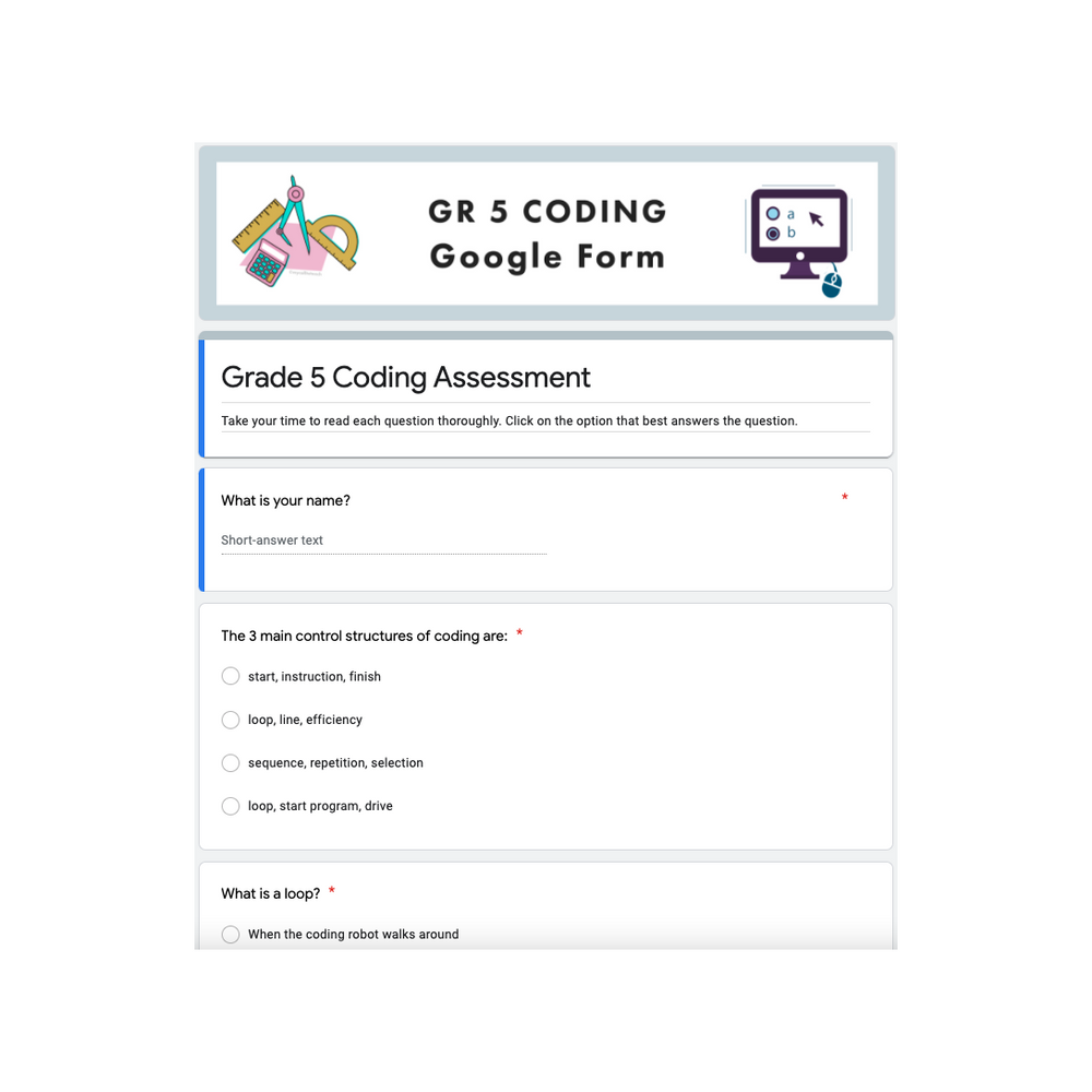 FREE Grade 5 NEW Ontario Math Curriculum - Coding Digital Slides – My ...