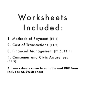Grade 4 Ontario Math - Financial Literacy Worksheets PDF + FULLY Editable Google Slides