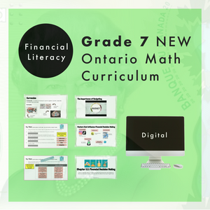
            
                Load image into Gallery viewer, Grade 7 NEW Ontario Math - Financial Literacy Digital Slides
            
        