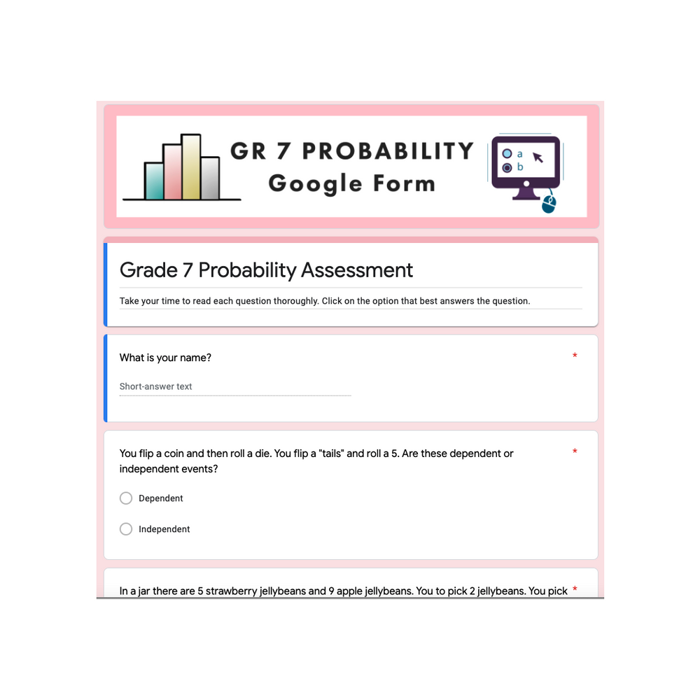 Grade 7 NEW Ontario Math Probability Digital Slides