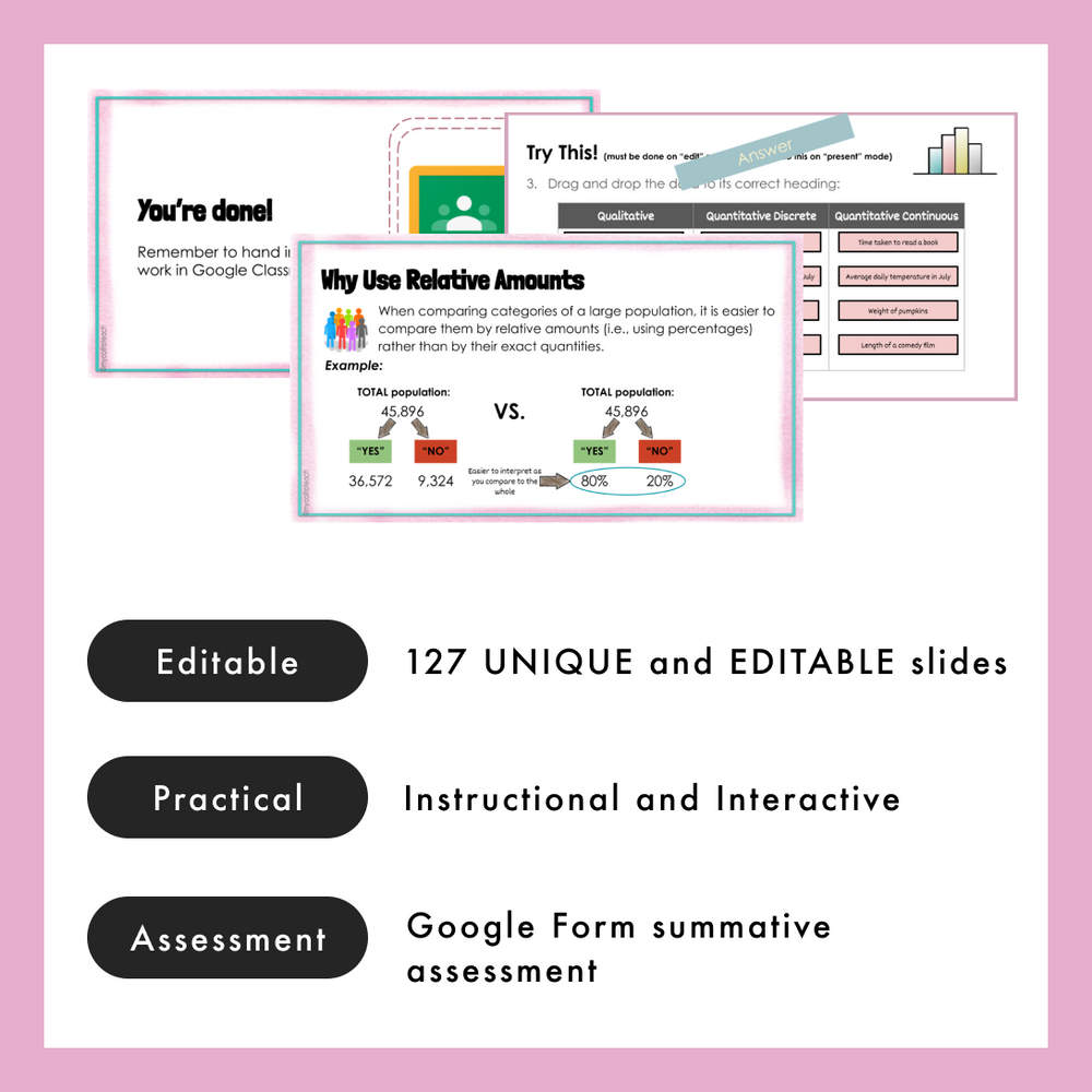 Grade 7 NEW Ontario Math - Data Literacy Digital Slides