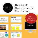 Grade 8 Ontario Math - Geometry Curriculum - Digital Google Slides + Form